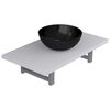 vidaXL Set Mobili da Bagno 2 pz Ceramica Bianco
