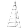 vidaXL Albero di Natale Decorativo in Metallo Nero 100 cm