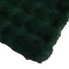 vidaXL Coperta in Pelliccia di Coniglio Finta Olite Verde Scuro