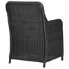 vidaXL Set Salotto da Giardino 9 pz in Polyrattan Nero