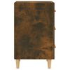 vidaXL Comodino Rovere Fumo 40x40x66 cm in Legno Multistrato