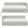 vidaXL Struttura Letto Angolare con Materasso 2 pcs Grigio chiaro