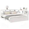 vidaXL Letto Libreria senza Materasso Bianco 140x190 cm Legno di Pino