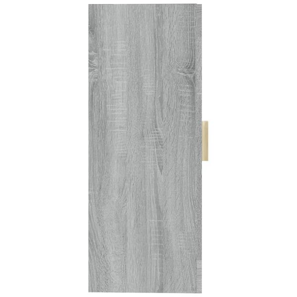 vidaXL Armadietto Pensile a Parete Grigio Sonoma 69,5x34x90 cm