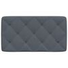 vidaXL Cuscino Testiera Grigio Scuro 80 cm in Velluto