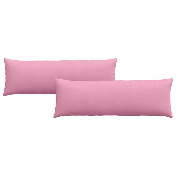 vidaXL Cuscini da Divano 2 pcs Rosa 120 x 40 cm Tessuto