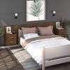 vidaXL Comodini a Muro 2 pz Rovere Marrone