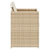 vidaXL Sedie da Giardino con Cuscini 4 pz Beige in Polyrattan