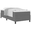 vidaXL Letto a molle Grigio chiaro e bianco 90 x 190 cm