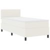 vidaXL Letto a molle Crema e Bianco 100 x 200 cm Tessuto in Cords