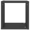 vidaXL Mensole Parete a Cubo 6 pz Grigio 26x15x26 cm