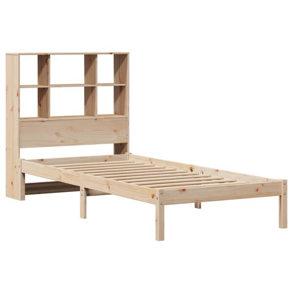 vidaXL Letto Libreria senza Materasso 90x200 cm Legno Massello Pino