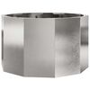 vidaXL Fioriera Argento 60 x 60 x 35 cm Acciaio inossidabile