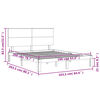 vidaXL Giroletto senza Materasso 160x200 cm in Legno Massello di Pino