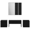 vidaXL Set mobili da ingresso con specchio 6 pcs Legno multistrato