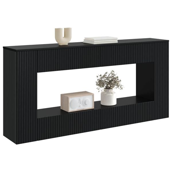 vidaXL Tavolo consolle Nero 155 x 29 x 74 cm Legno ingegnerizzato