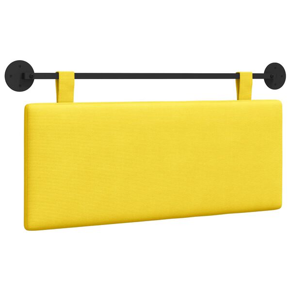 vidaXL Testata appesa Montaggio a parete Tinta unita Tessuto in Cords