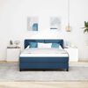 vidaXL Letto a molle con materasso Blu 140 x 190 cm Tessuto
