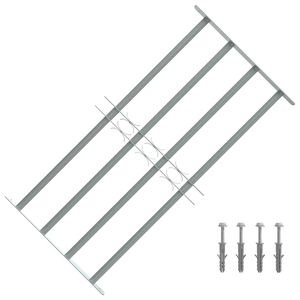 vidaXL Grate per Finestre Regolabili 4 Barre Trasversali 700-1050 mm