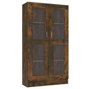 vidaXL Mobile Vetrina Rovere Fumo 82,5x30,5x150cm in Legno Multistrato