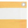 vidaXL Paravento Balcone Bianco e Giallo 120x300 cm Tessuto Oxford