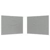 vidaXL Parete per tenda da festa 2 pz 400 x 195 cm Grigio Chiaro