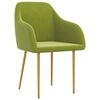vidaXL Sedie da Pranzo 4 pz Verde Chiaro in Velluto