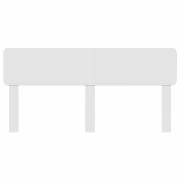 vidaXL Testiera Bianco Lucido 200 cm Legno multistrato