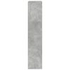 vidaXL Libreria Grigio Cemento 100x33x155,5 cm in Legno Multistrato