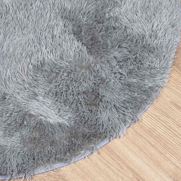 vidaXL Tappeto Shaggy a Pelo Lungo NAVARRA Grigio Chiaro 240x240 cm
