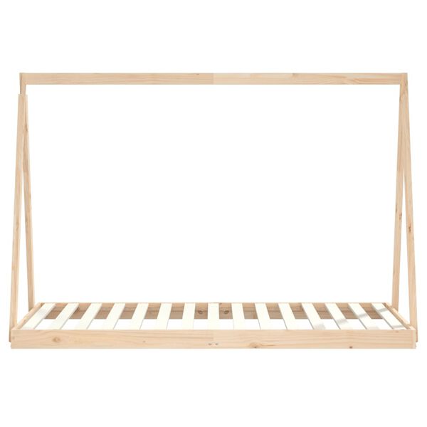 vidaXL Giroletto per Bambini 90x190 cm in Legno Massello di Pino