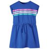vidaXL Abito per Bambini con Coulisse Blu Cobalto 128