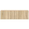 vidaXL Set di Mobili Porta TV 3 pz Rovere Sonoma in Legno Multistrato