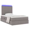 vidaXL Letto con contenitore e LED Talpa 120 x 190 cm Poliestere