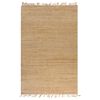 vidaXL Tappeto in Iuta Intrecciato a Mano 120x180 cm Naturale