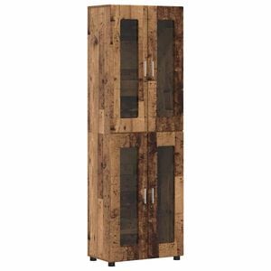 vidaXL Credenza FLORIN 60 x 35 x 182 cm Legno vecchio