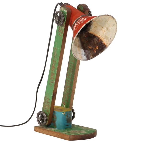 vidaXL Lampada da Scrivania 25 W Multicolore 23x13x52 cm E27