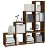 vidaXL Libreria a Scala Rovere Fumo 142 cm in Legno Multistrato