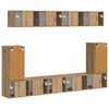 vidaXL Set mobile TV 5 pcs Rovere artigianale Legno multistrato