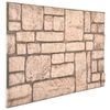 vidaXL Pannelli Murali 3D con Design a Mattoni Beige 10 pz EPS