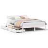 vidaXL Letto senza Materasso Bianco 150x200 cm Legno Massello di Pino