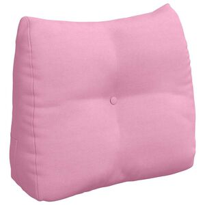 vidaXL Cuscino per Schiena Rosa 60 x 24 x 50 cm Tessuto