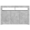 vidaXL Credenza con Luci LED Grigio Cemento 115,5x30x75 cm