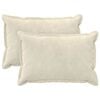 vidaXL Federa 2 pz HOUTEN Crema 50 x 80 cm Fleece in microfibra