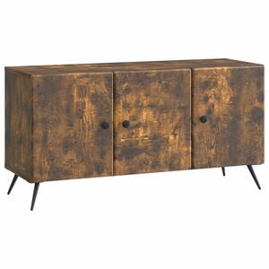 vidaXL Mobile TV Rovere Fumo 99 x 34,5 x 50 cm Legno ingegnerizzato