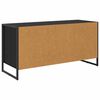 vidaXL Mobile TV Rovere Nero 100 x 36 x 49.5 cm Legno multistrato