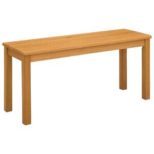 vidaXL Panchina da pranzo 95 x 32 x 45 cm Legno di Quercia Massello