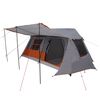 vidaXL Tenda a tunnel Grigio e arancione 400 x 278 x 182 cm