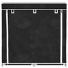 vidaXL Scarpiera in Tessuto Richiudibile 115 x 28 x 110 cm Nera