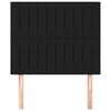 vidaXL Testiera Nera 90x5x118/128 cm Tessuto